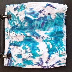 Custom Tie-Dye Mini Skirt